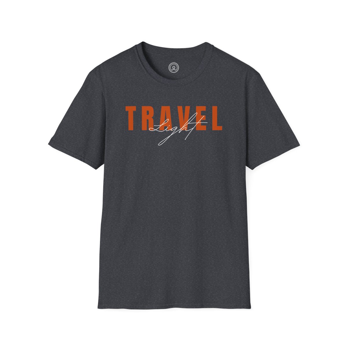 Travel Light Trips Trips Minimalist T-shirt Unisex Dark Heather Grey Softstyle T-Shirt