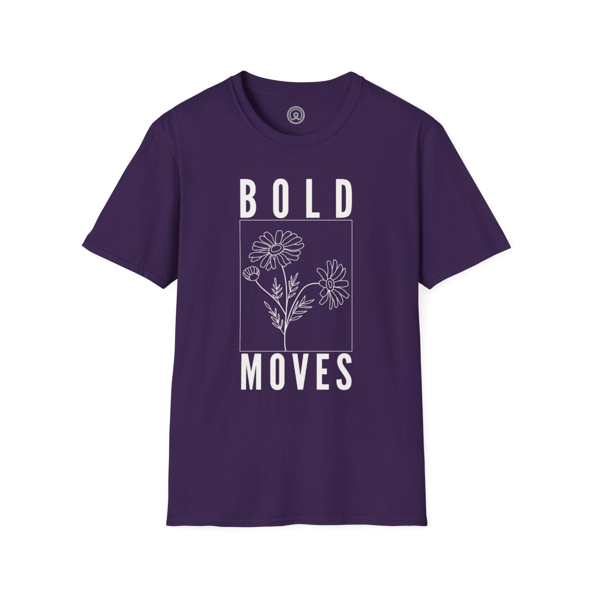 Bold Moves Brave graphic Minimalist T-shirt 11 Bold Moves Brave graphic Minimalist T-shirt Unisex Purple Softstyle T-Shirt